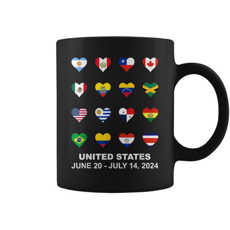 List Flag Of Countries In Copa United States Of America 2024 Coffee Mug