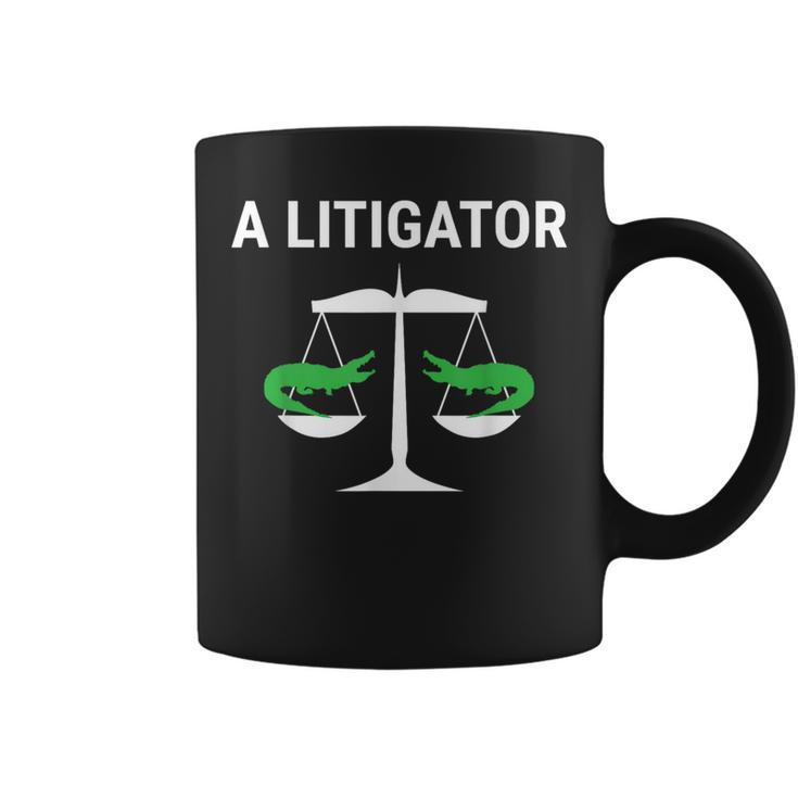 A Litigator Lawyer Attorney Law Puns Coffee Mug