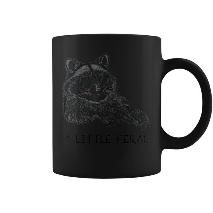 A Little Feral Raccoon With Moon Animal Raccoon Trash Panda Coffee Mug