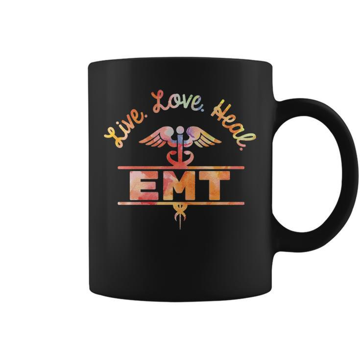 Live Love Heal Watercolor Em Coffee Mug