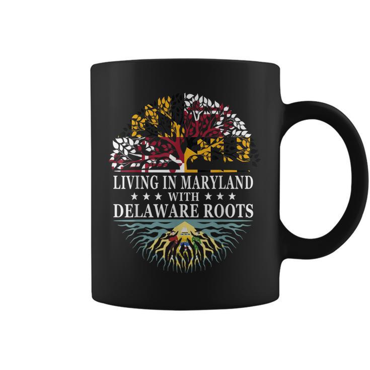 Living In Maryland With Delaware Roots Coffee Mug