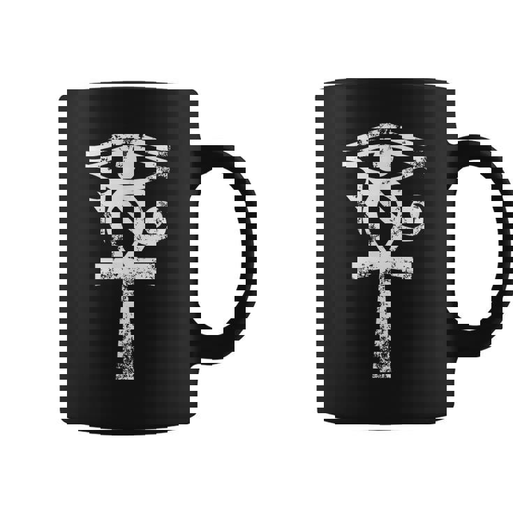 L'oeil Égyptien D'horus Ankh Egypte Archéologue Tasse