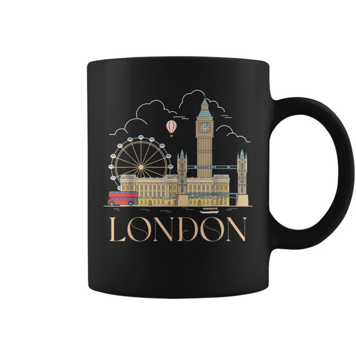 London Souvenir England Vintage City British Uk T- Coffee Mug