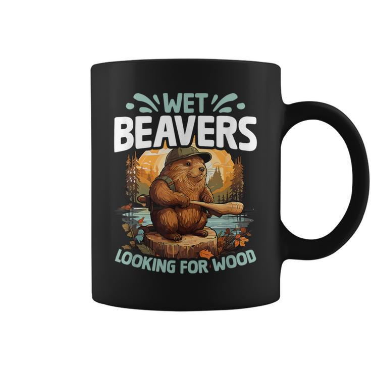 Looking For Wood Beaver Pun Humor Animal Wet Beaver Coffee Mug