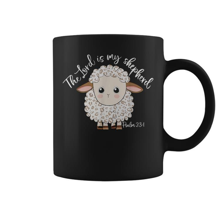 The Lord Is My Shepherd Christian Sheep Coffee Mug