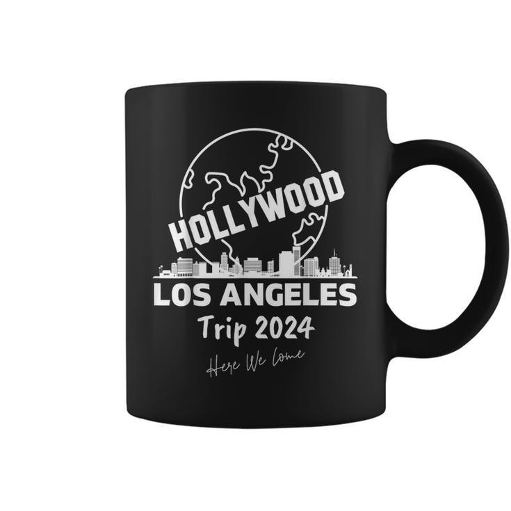Los Angeles Hollywood La Skyline Trip 2024 Here We Come Coffee Mug
