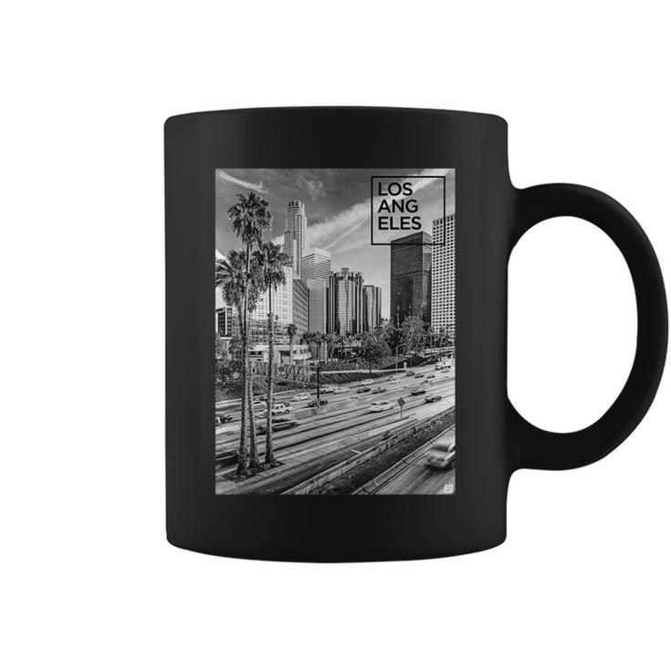 Los Angeles Realistic Photo With Los Angeles Text Apparel Coffee Mug