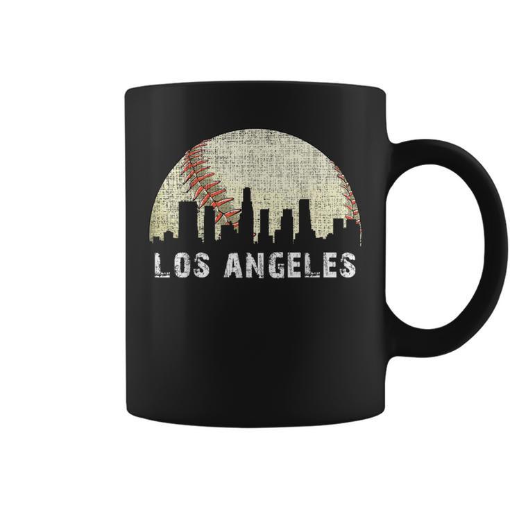 Los Angeles Vintage Baseball Distressed Gameday Retro Coffee Mug