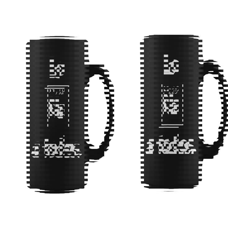 Los Sodio A Todos Los Odio A Todos Lo Na Graciosa Química Taza de café