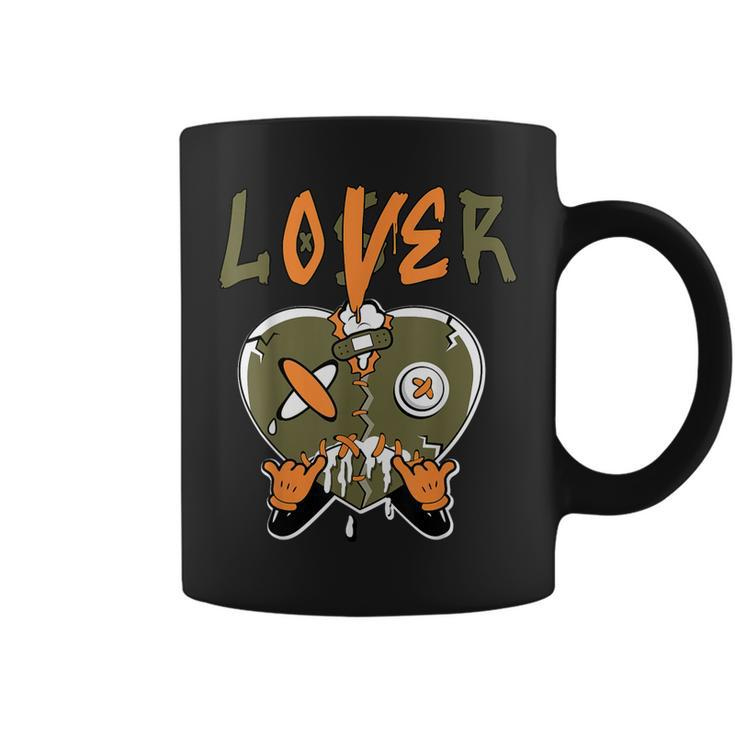 Loser Lover Drip Heart Olive Green 5S Matching For Women Coffee Mug
