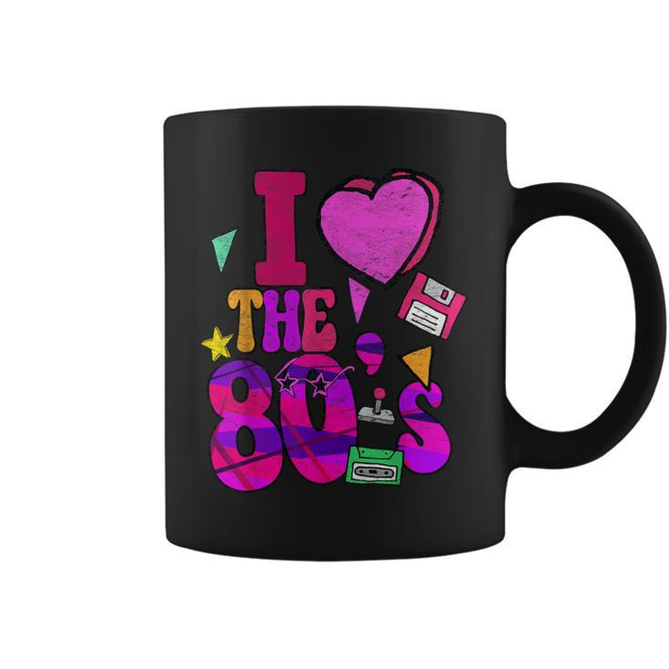 I Love The 80S Retro Vintage Eighties Style 1980 Coffee Mug