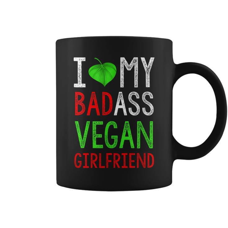 I Love My Badass Vegan Girlfriend Diet Lover Coffee Mug