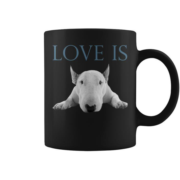 Love Is Bull Terrier Coffee Mug