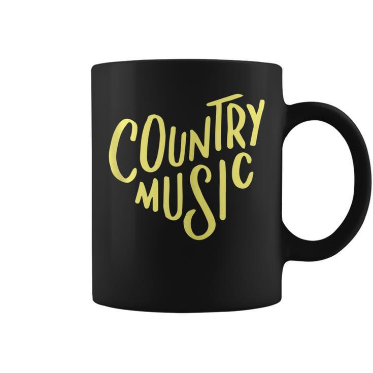 I Love Country Music Boho Music Lovers For Men Coffee Mug
