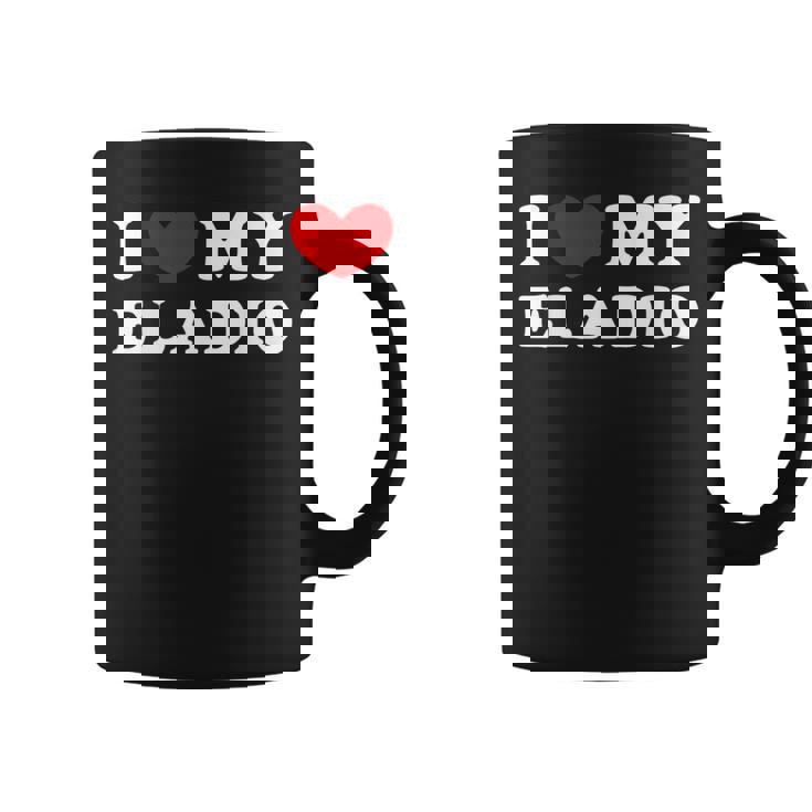 I Love My Eladio Amo A Mi Eladio Taza de café