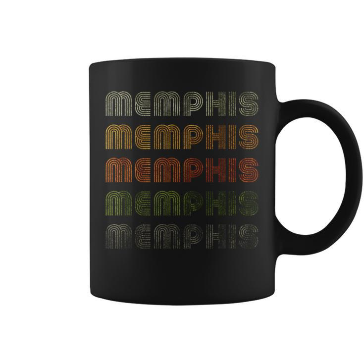 Love Heart Memphis GrungeVintage Style Black Memphis Coffee Mug