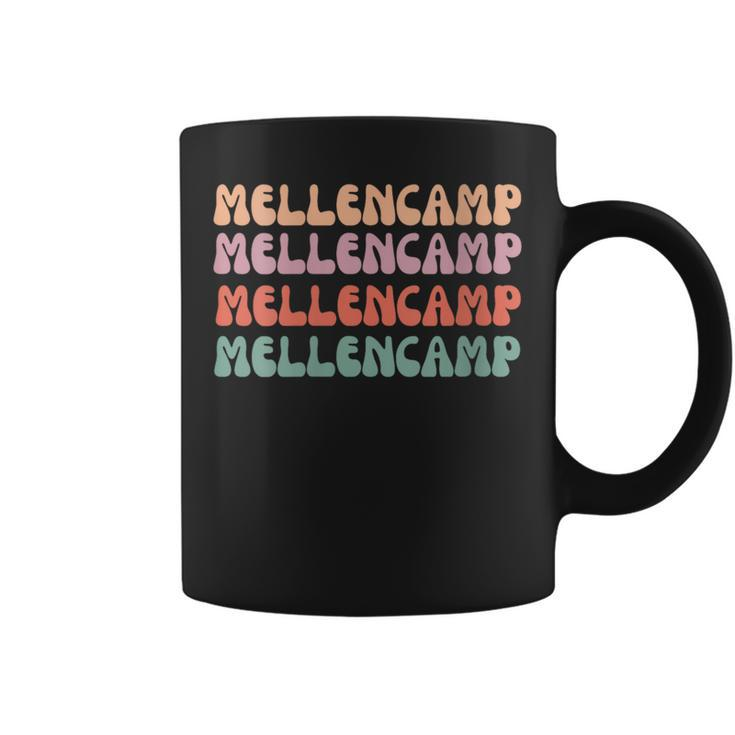 Love Mellencamp Grunge Vintage Black Mellencamp Coffee Mug
