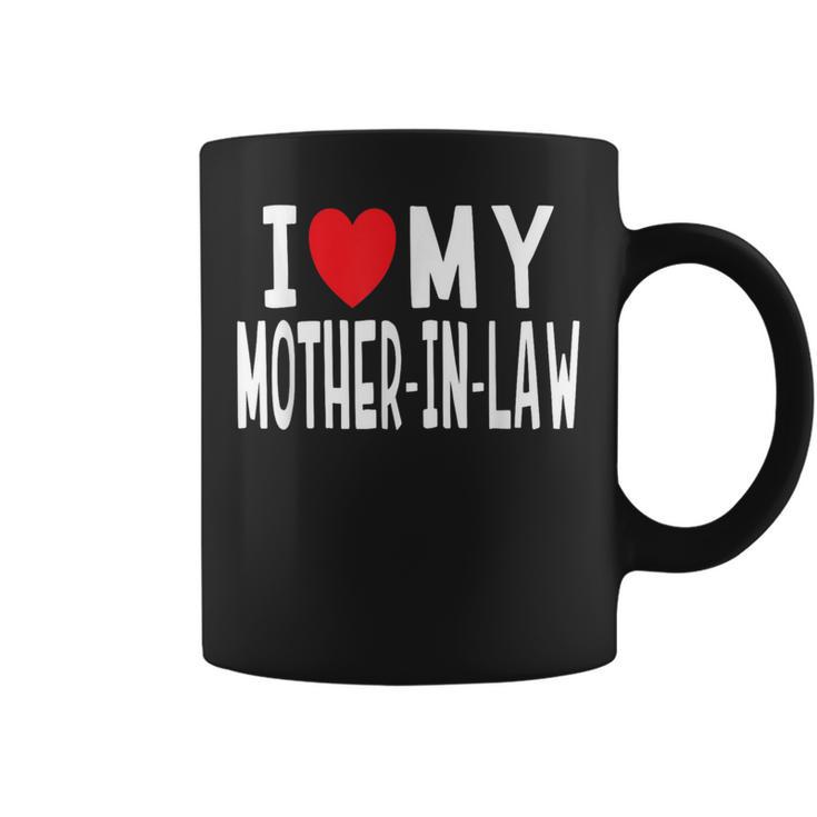 I Love My Mother-In-Law Family Celebration Heart Coffee Mug