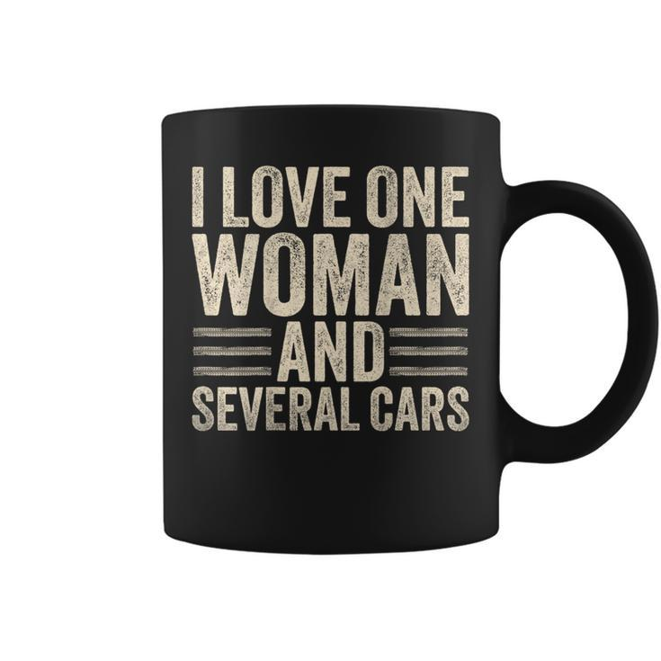 I Love One Woman And Several Cars Mechanic Car Lover Husband Coffee Mug
