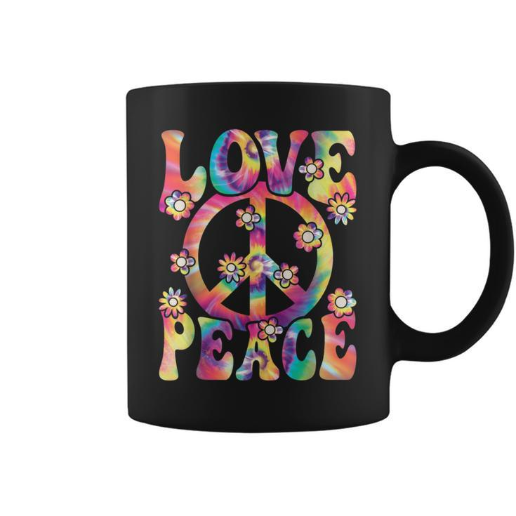 Love Peace Sign 60S 70S Outfit Hippie Costume Girls Coffee Mug