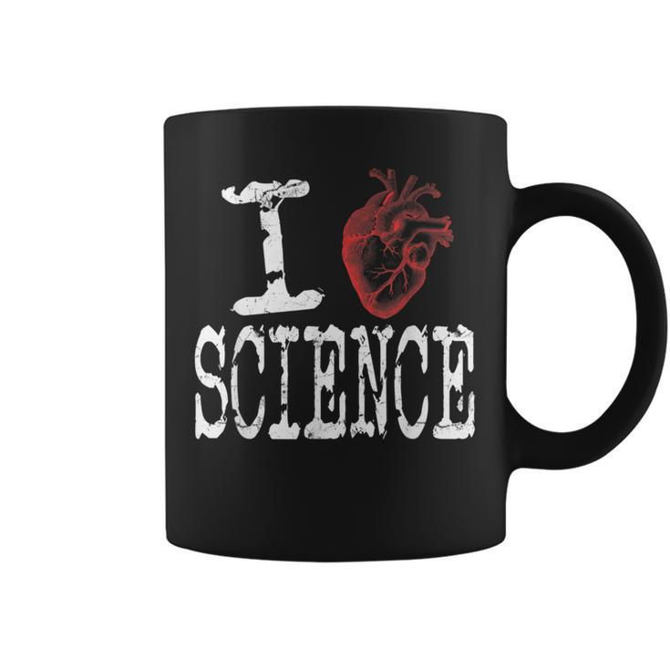 I Love Science Cool Heart Graphic Awesome Science Lover Coffee Mug
