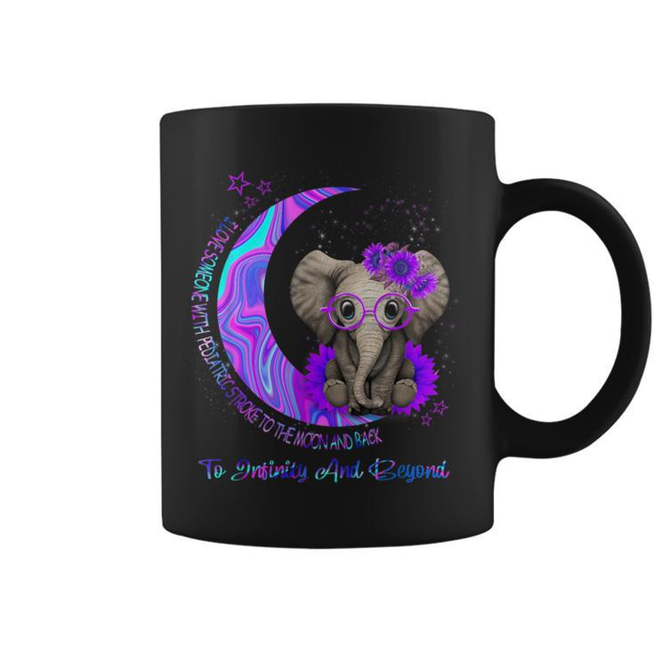 I Love Someone With Pediatric Stroke To The Moon And Back Coffee Mug