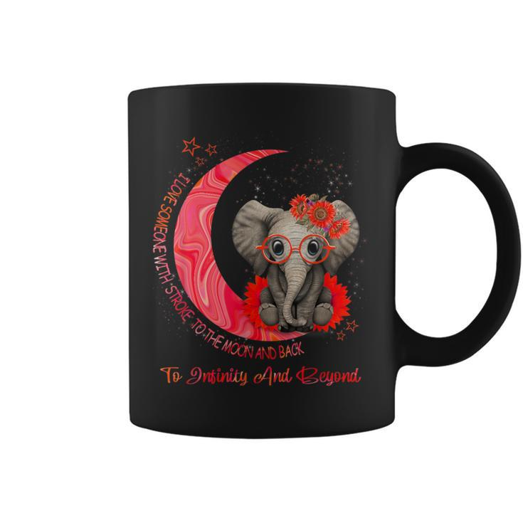 I Love Someone With Stroke To The Moon And Back Coffee Mug