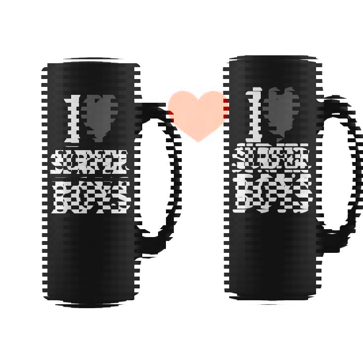 I Love Surfer Boys I Heart Surfer Boys Surf Girls Coffee Mug