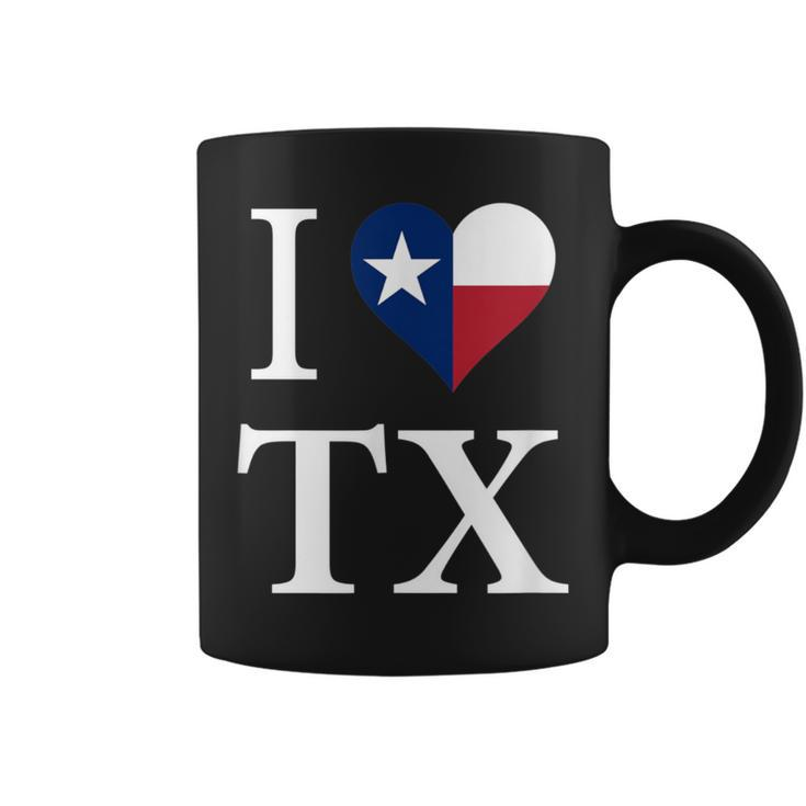 I Love Texas Tx Flag T Coffee Mug