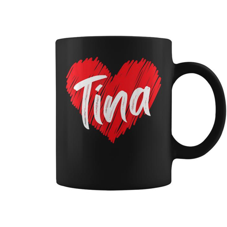 I Love Tina Heart Personalized Name Tina Coffee Mug