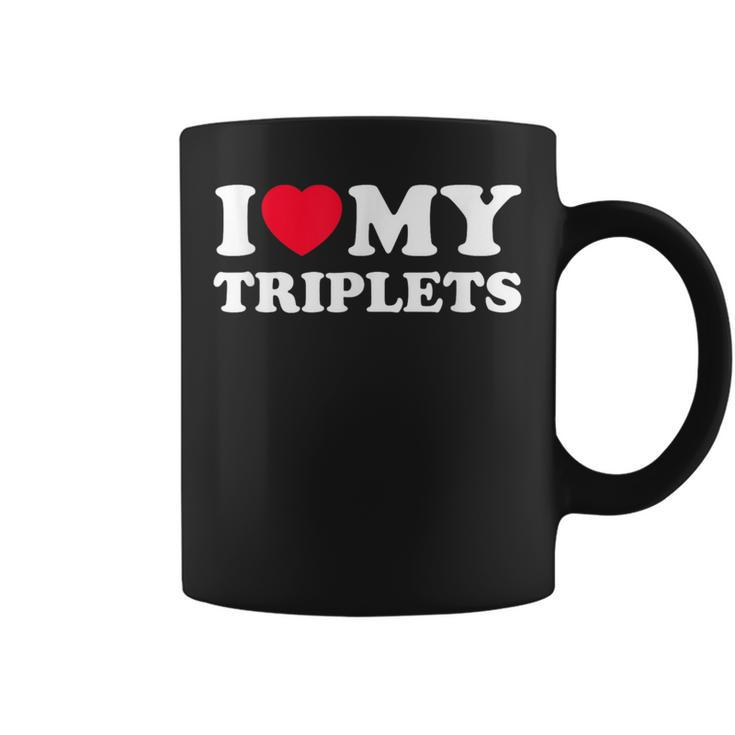 I Love My Triplets Coffee Mug