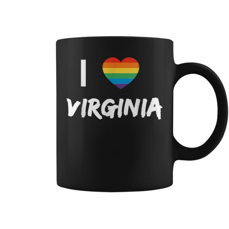 I Love Virginia Gay Pride Lbgt Coffee Mug