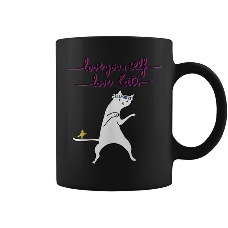 Love Yourself Dear Cats Artistic And Stylish Kung Fu Cat Coffee Mug