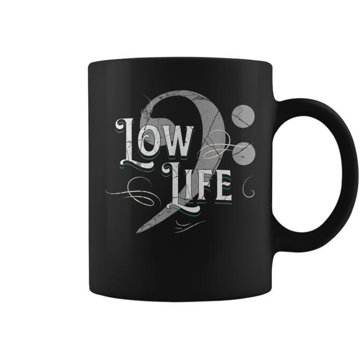 Low Life Bass Clef Marching Brass Band Music Note Coffee Mug