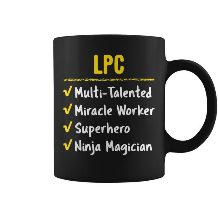 Lpc Miracle Worker Superhero Ninja Prof Counselor Coffee Mug