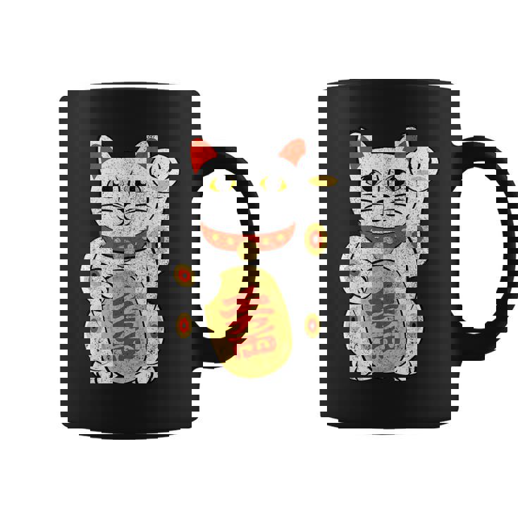 Lucky Cat Japanese Good Luck Charm Japan Asian Fun Coffee Mug