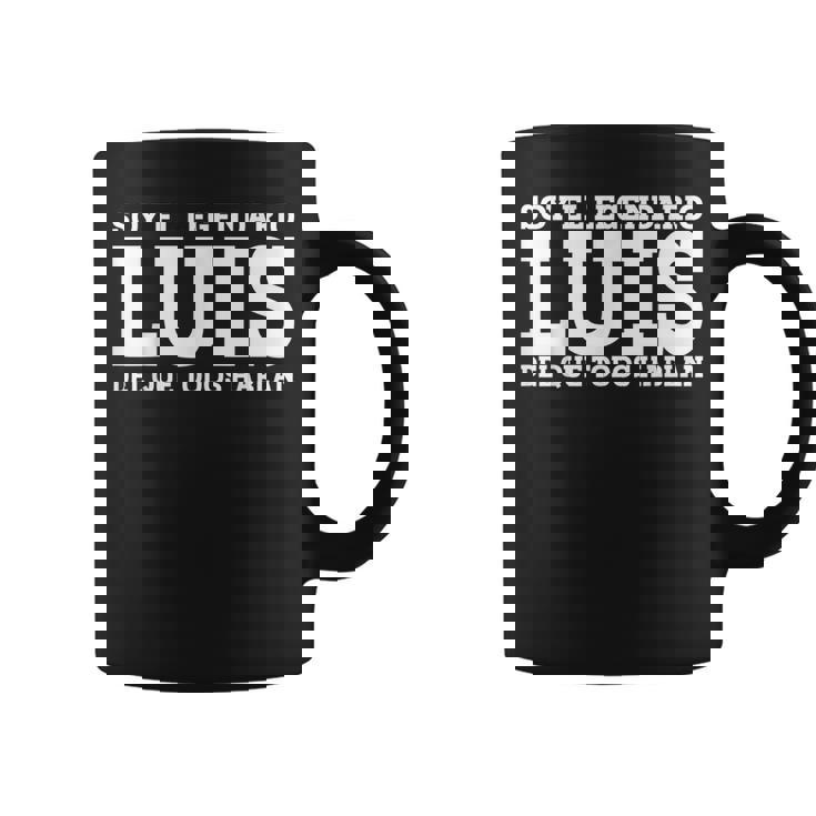 Luis Nombre Gracioso Diciendo Luis Taza de café
