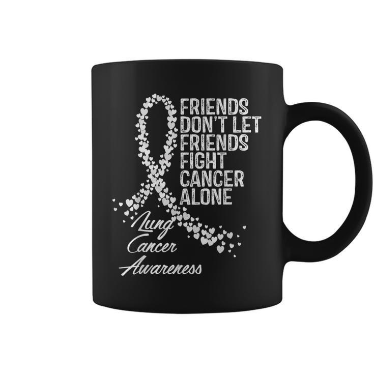 Lung Cancer Awareness Friends Fighter Support Coffee Mug