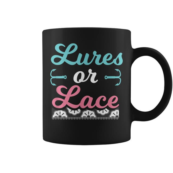 Lures Or Lace Pregnancy Gender Reveal Boy Or Girl Coffee Mug