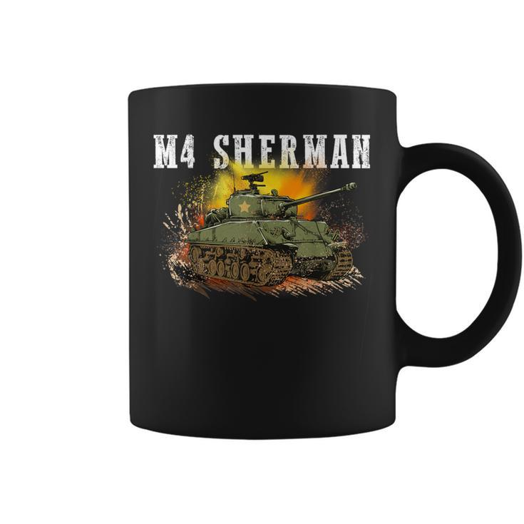 M4 Sherman The Ww2 Tank A Wwii Army Tank For Military Boys Coffee Mug