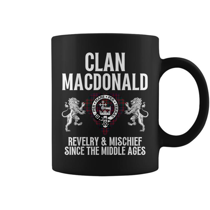 Macdonald Clan Scottish Name Coat Of Arms Tartan Family Coffee Mug