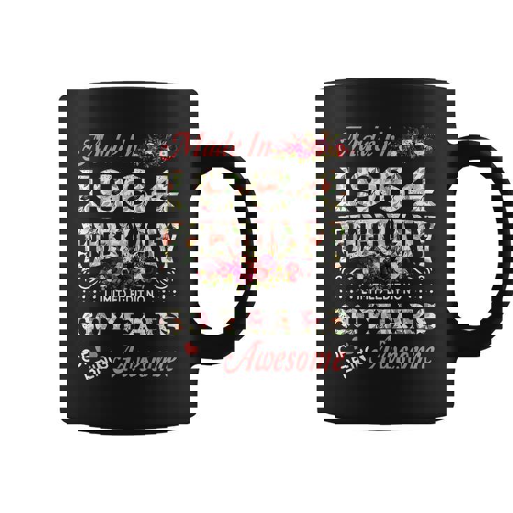 Made In February 1964 Limited Edition 60Th Birthday Women Coffee Mug