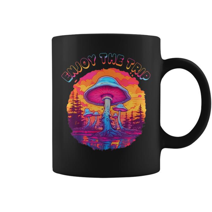 Magic Mushrooms Psychedelic Retro Trip On Shrooms Fungi Men Coffee Mug