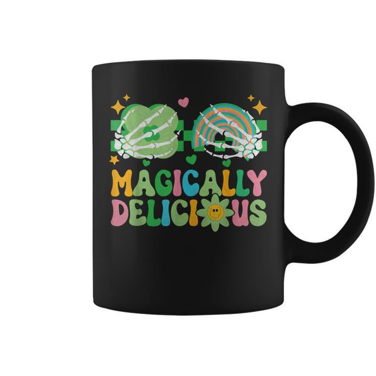 Magically Delicious Hippie St Patrick's Day Skeleton Charms Coffee Mug