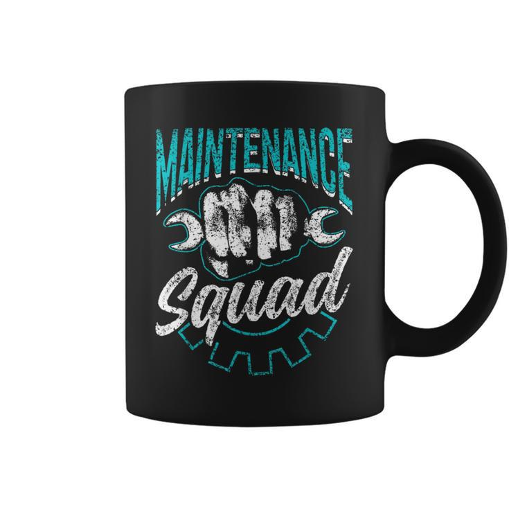 Maintenance Squad Technician Worker Maintenance Man Coffee Mug