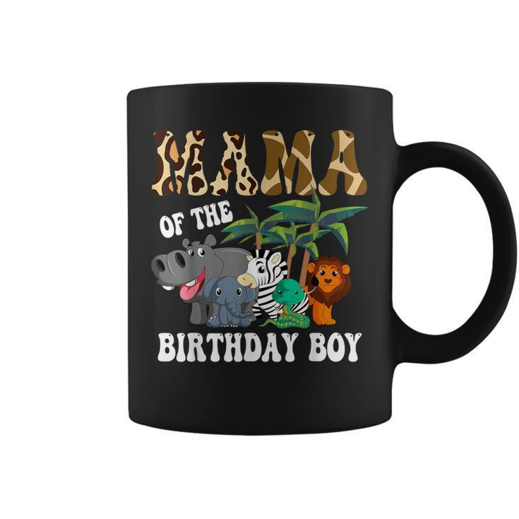 Mama Of The Birthday Boy Zoo Bday Safari Celebration Coffee Mug