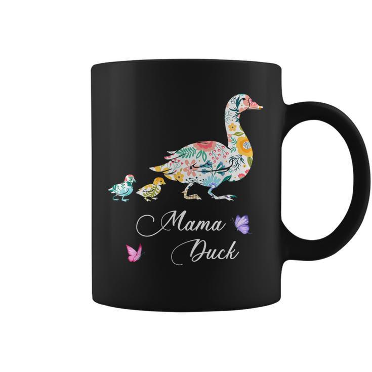 Mama Duck Mother's Day Floral Mom Farmer Farm Coffee Mug