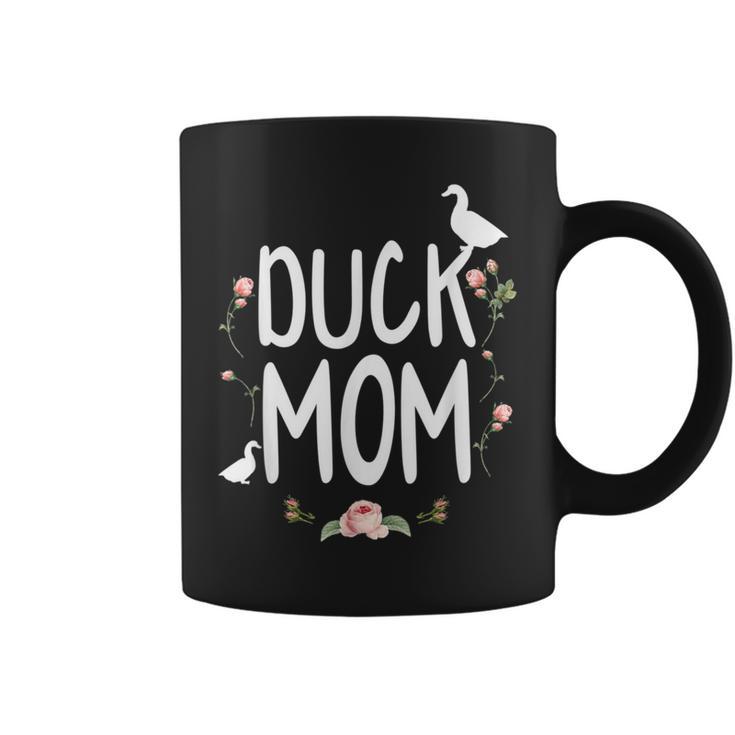 Mama Duck Bird Flower Cute Mom Mama Coffee Mug