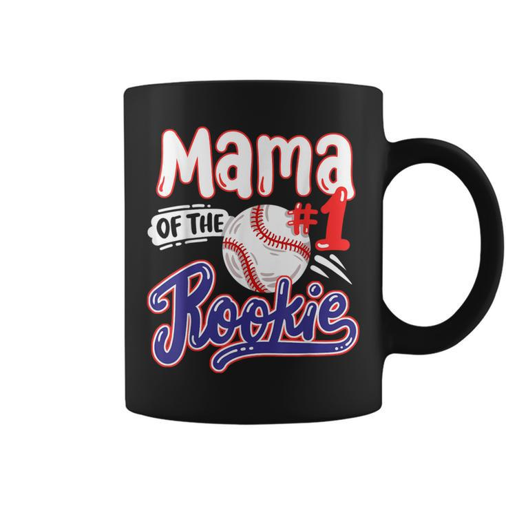 Mama Of Rookie 1St Baseball Birthday Party Theme Matching Coffee Mug