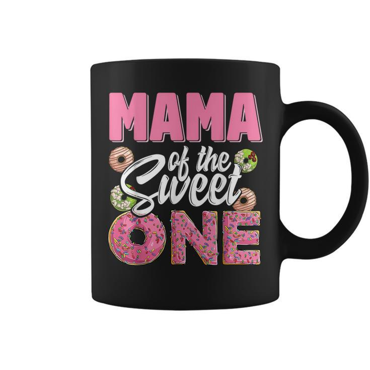 Mama Of The Sweet One Birthday 1St B-Day Donut One Party Coffee Mug